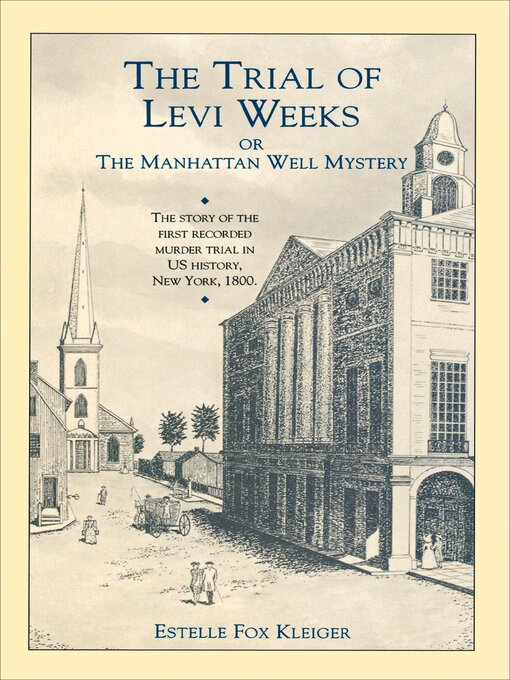 Cover image for The Trial of Levi Weeks